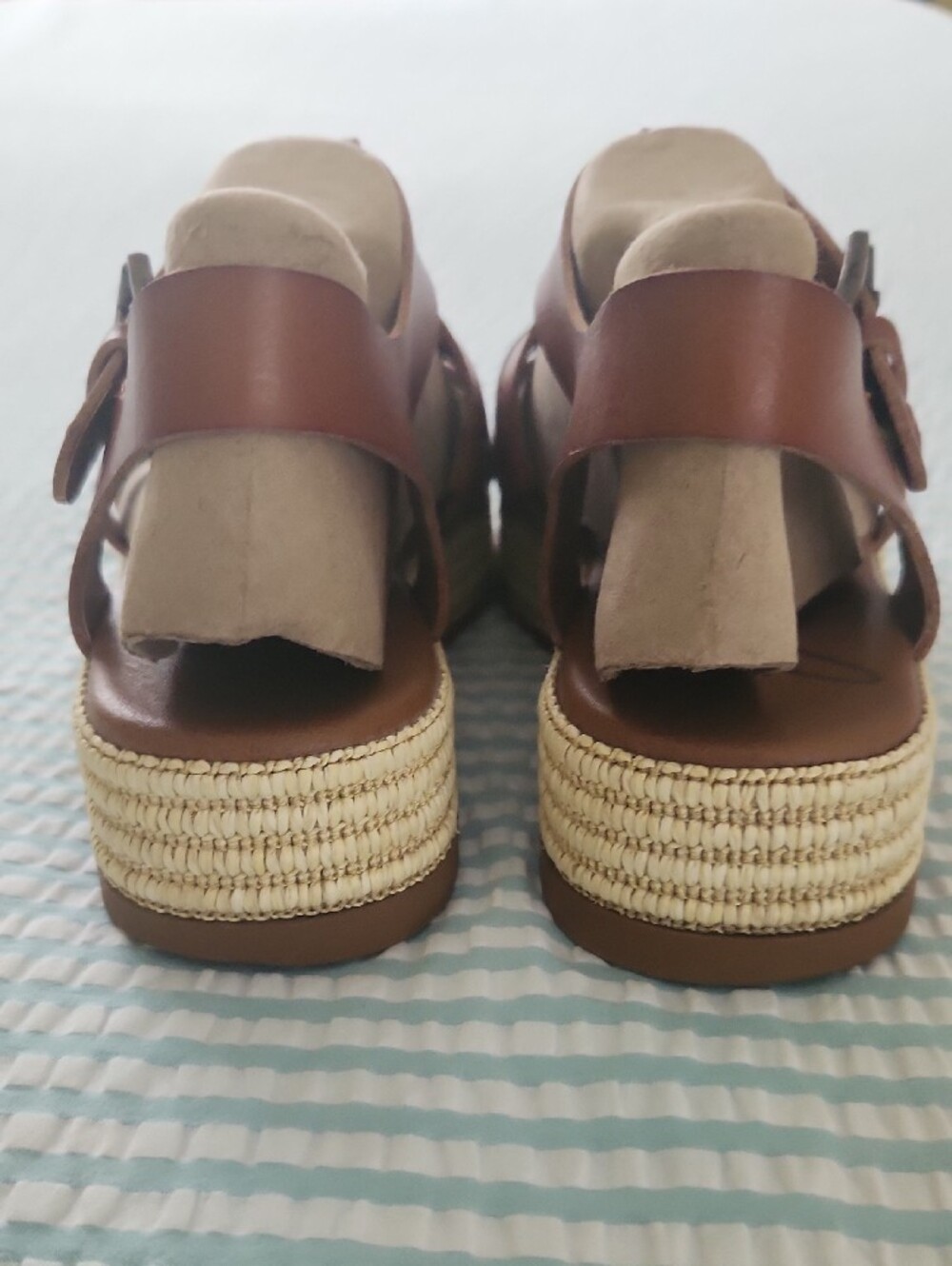 Zodiac Tan Sandal with Ankle Strap - Picture 3 of 10